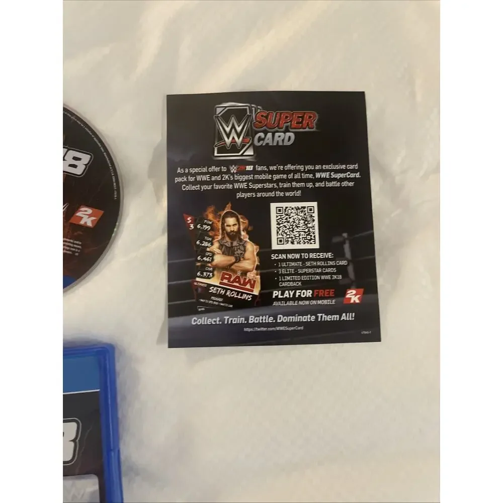 WWE 2K18: Deluxe Edition (Sony PlayStation 4, 2017) PS4 Complete TESTED CIB